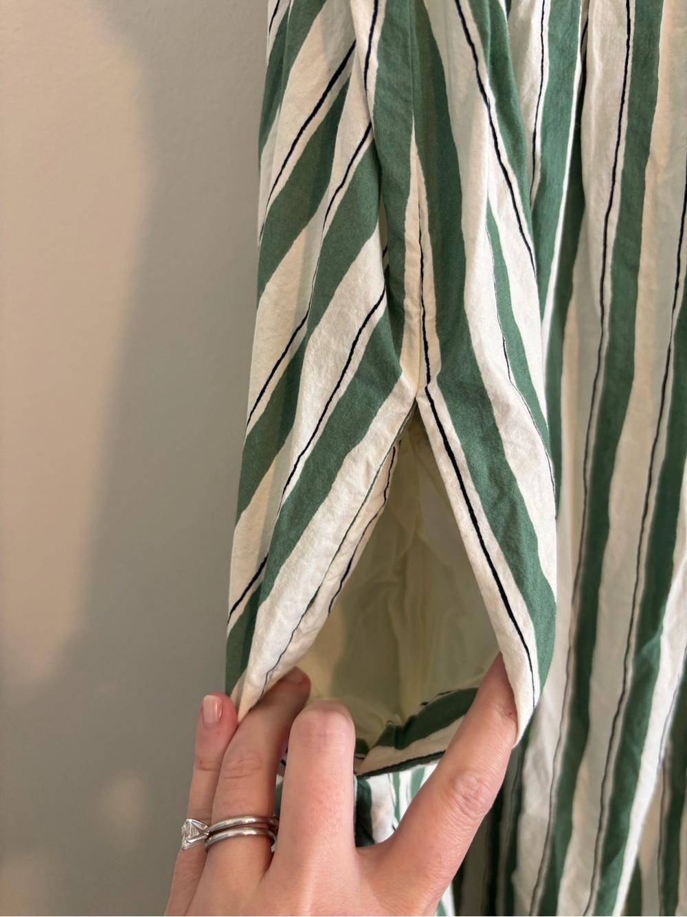 Madewell Green & White Striped Maxi - Picture 4 of 6